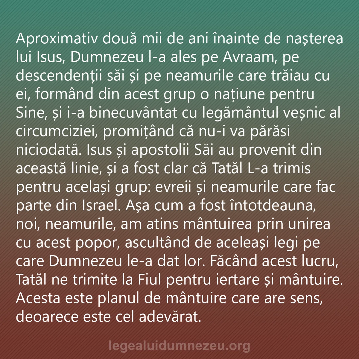 0253 - Postare despre Legea lui Dumnezeu: Aproximativ două mii de ani înainte de nașterea lui...