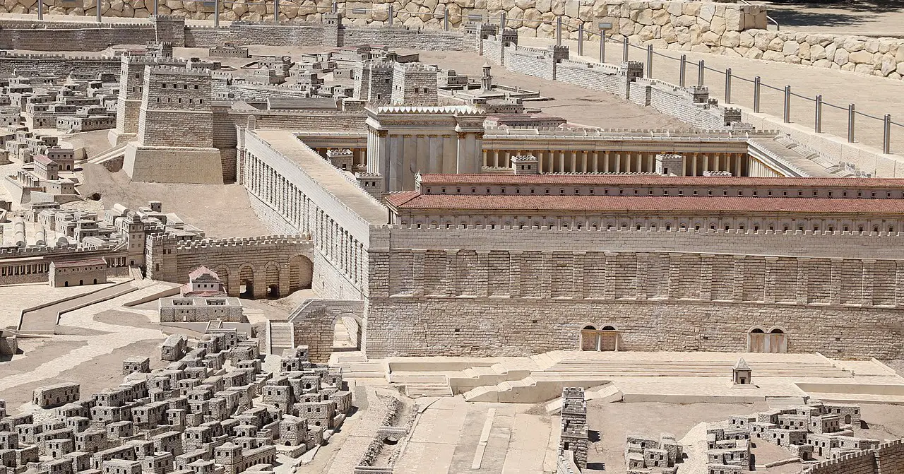 Modelul templului din Ierusalim din Israel