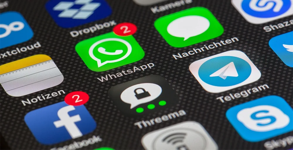 Icoane ale platformelor celebre de social media.