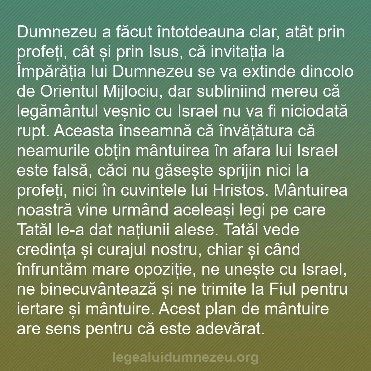 b0003 - Postare despre Legea lui Dumnezeu: Dumnezeu a făcut întotdeauna clar, atât prin profeți, cât și...