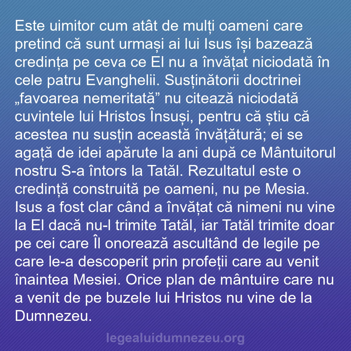 b0047 - Postare despre Legea lui Dumnezeu: Este uimitor cum atât de mulți oameni care pretind că sunt urmași...