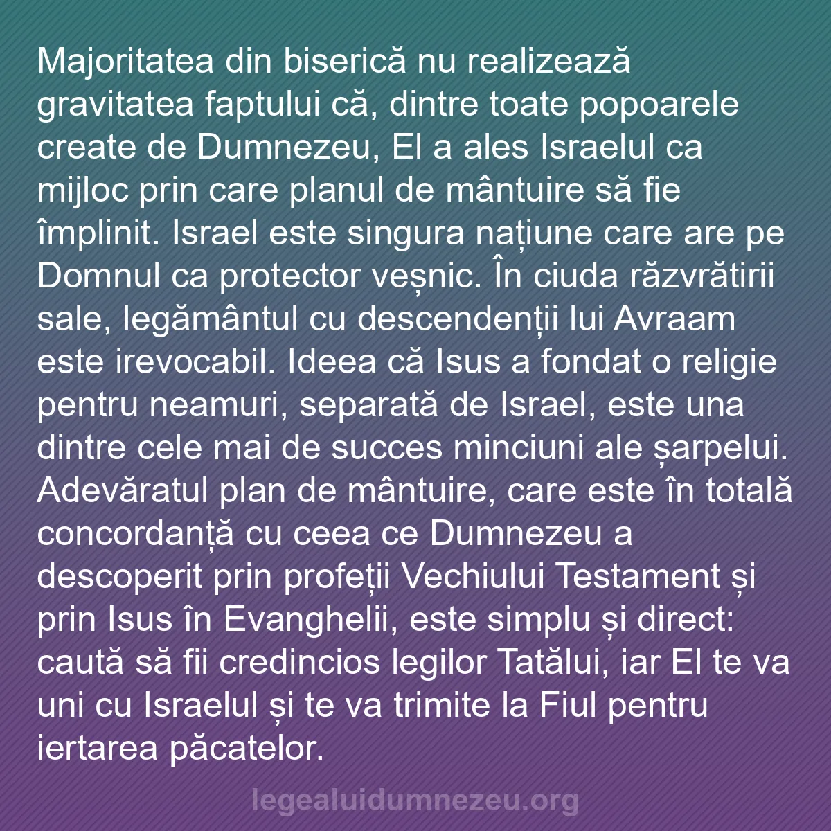 b0224 - Postare despre Legea lui Dumnezeu: Majoritatea din biserică nu realizează gravitatea faptului că,...