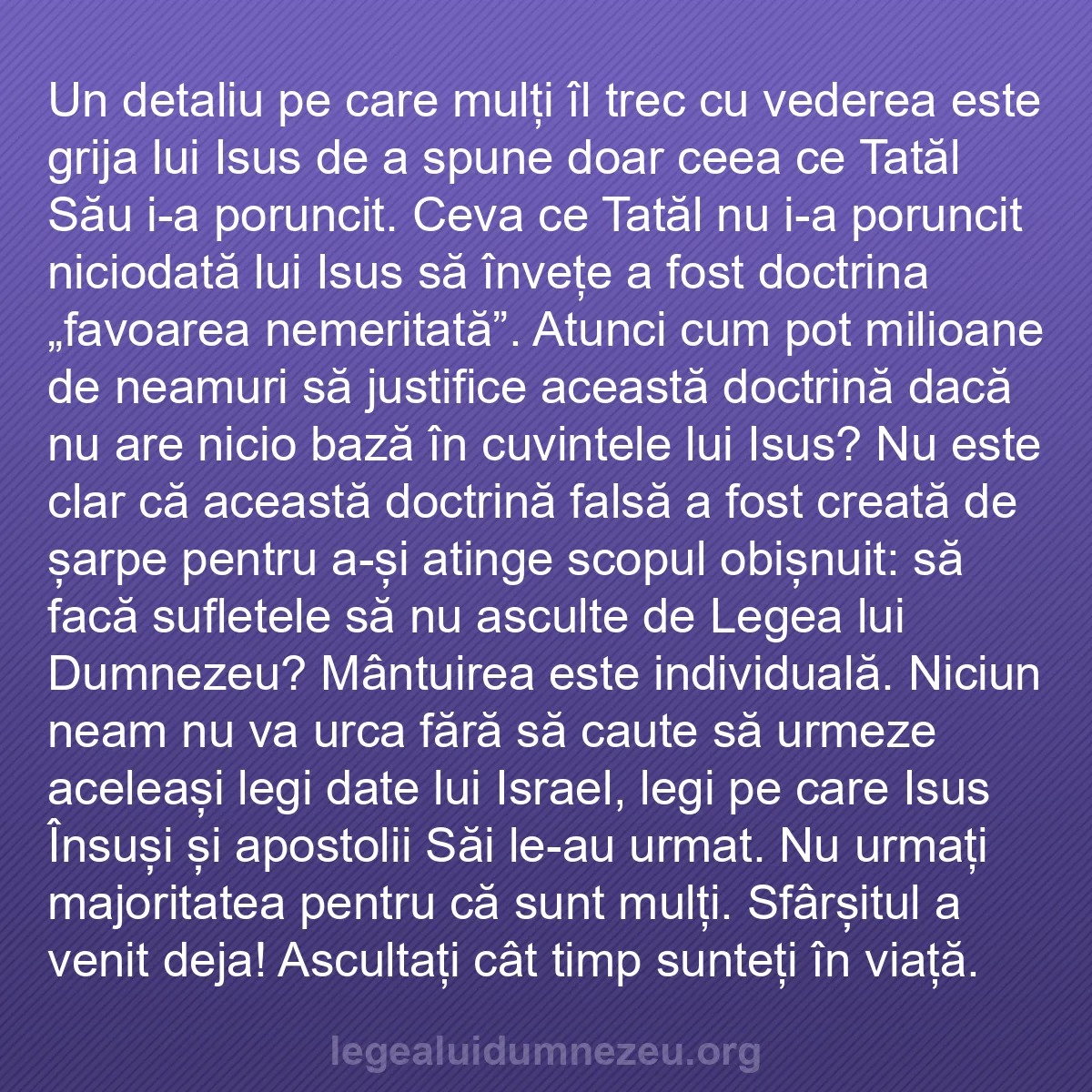 b0598 - Postare despre Legea lui Dumnezeu: Un detaliu pe care mulți îl trec cu vederea este grija lui Isus...